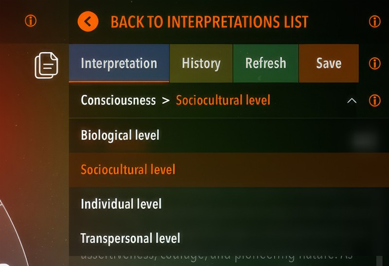 Multi-level consciousness analysis in astrological interpretations